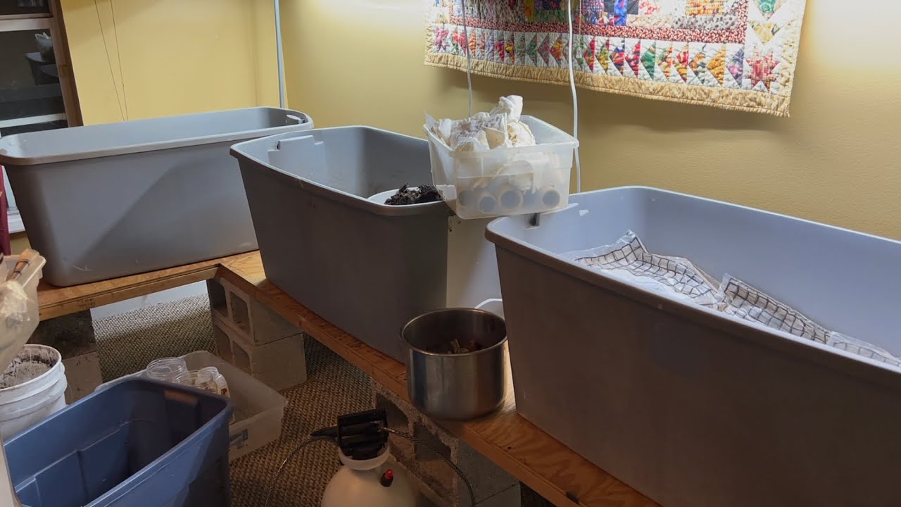 Setting Up Indoor Worm Tote Step by Step - Part 2 - New Tote, Food Zone and Worms