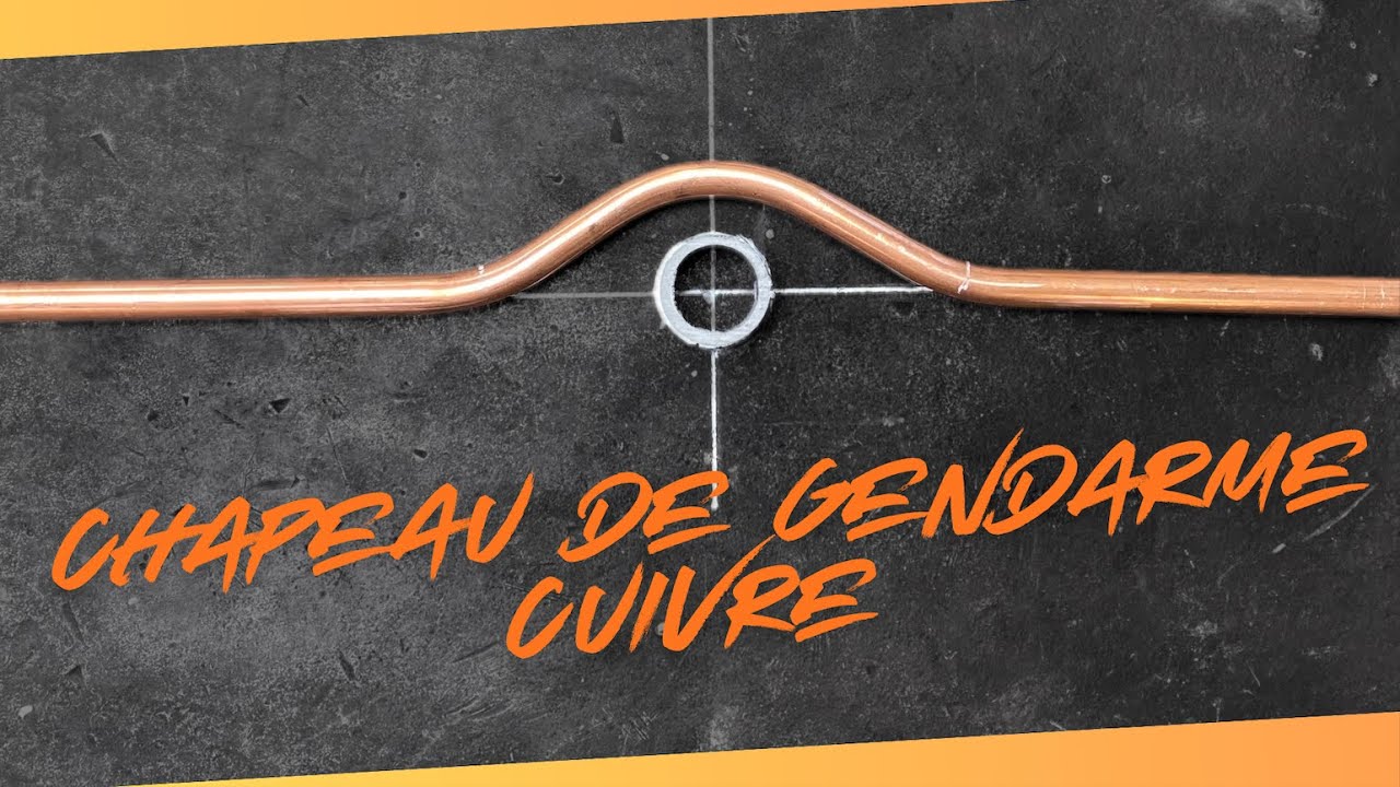 Chapeau de gendarme cuivre - Copper Crossover Pipe