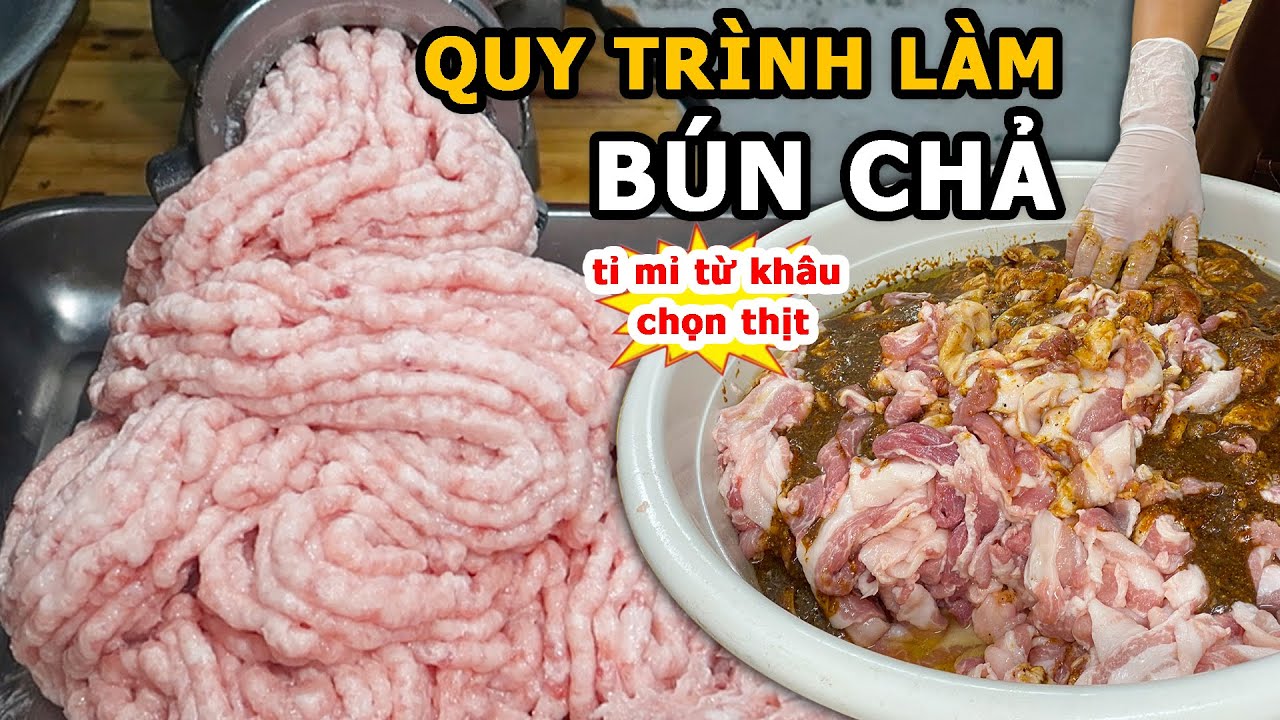 Bí Mật Cách Làm Bún Chả Hà Nội Tỉ Mỉ Từ Khâu Chọn Nguyên Liệu #buncha