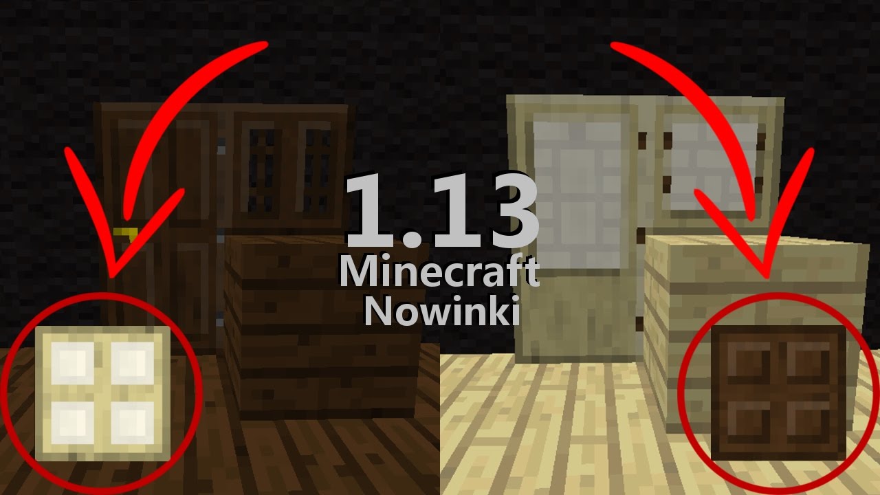 Minecraft 1.13 Nowinki: Nowe Trapdoory! Trapdory ze Wszystkich Rodzaj&oacute;w Drewna!