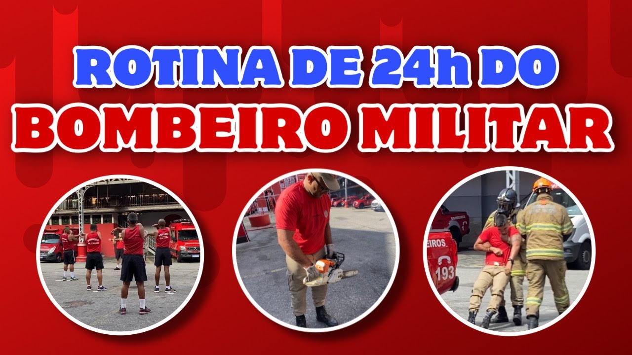 Rotina do BOMBEIRO MILITAR!