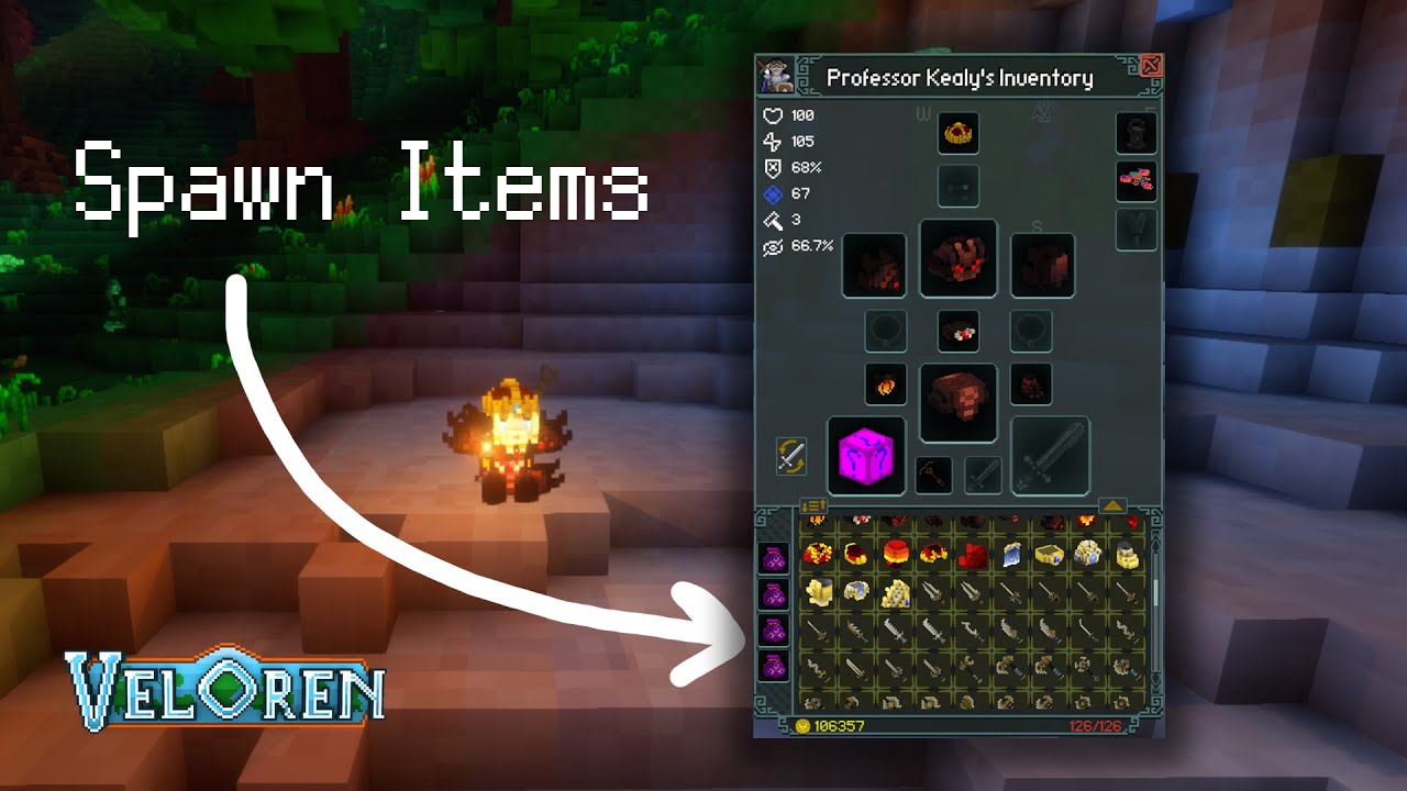 Veloren - How to Spawn in Items (2022)