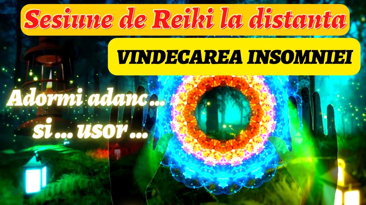 SESIUNE REIKI / VINDECAREA INSOMNIEI / Adormi adanc... usor... si din ce in ce  mai bine...