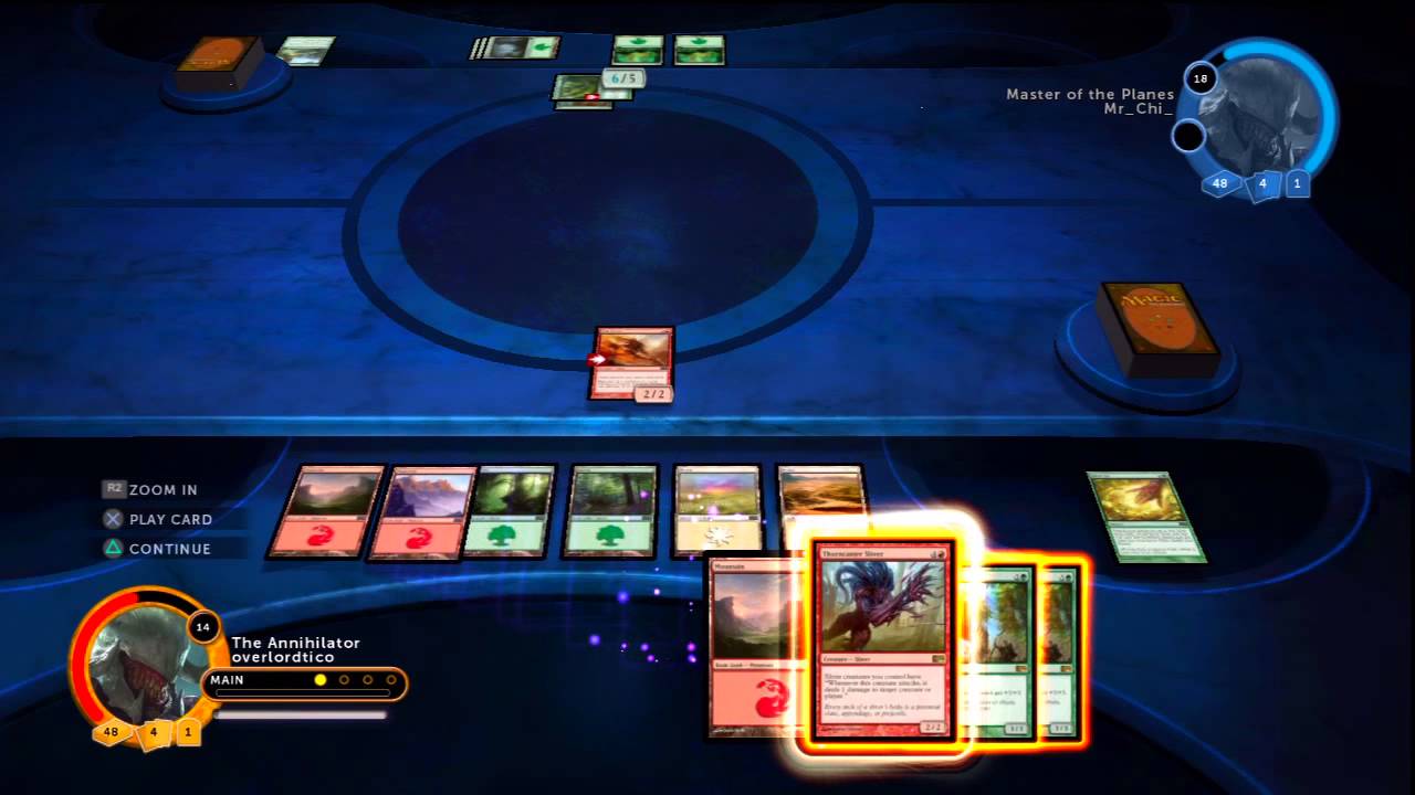 Magic 2014 - Multiplayer, Sliver Hive vs Hunter's Strength