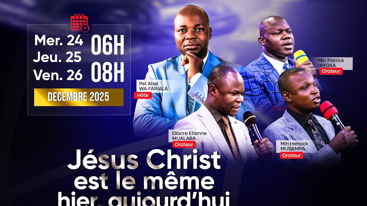 REUNIONS DE PRIERE ET DE GUERISON JEUDI 25.12.2025