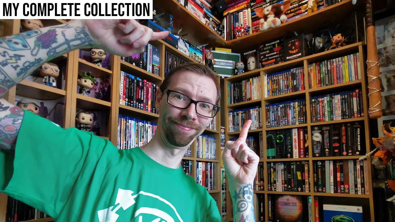 Моя ОГРОМНАЯ коллекция 4K, Blu-ray, DVD и не только! Экскурсия по «Человеческой пещере» / «Кинозалу»