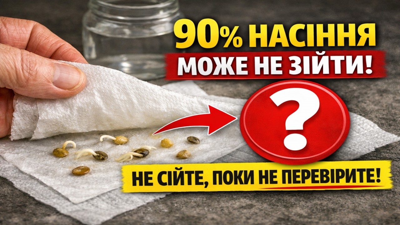 90% Вашого Насіння - СМІТТЯ? НЕ СІЙТЕ, поки не перевірите цим копійчаним методом!
