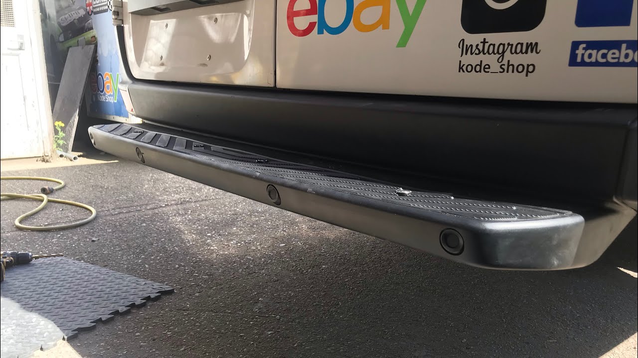 Vw crafter2006-2017 rear bumper step install. EBay part