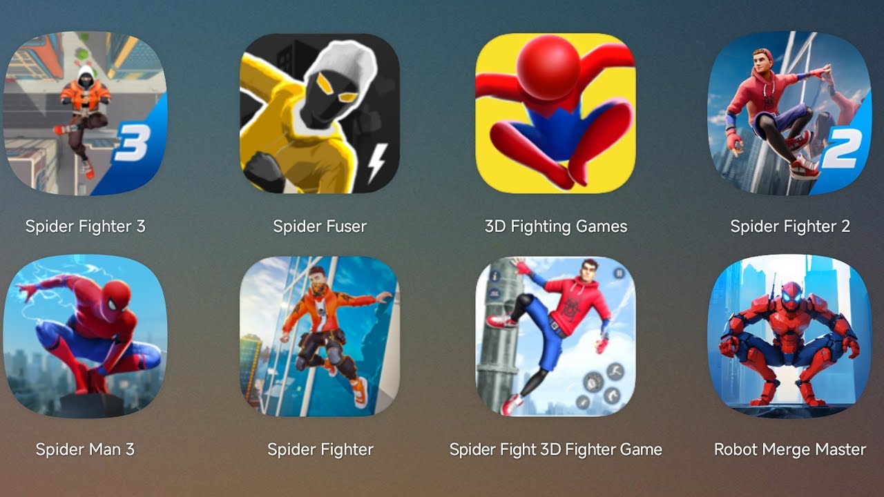 Spider Fighter 3,Spider Fuser,3D Fighting Games,Spider Man,Spider Fighter,Spider Fight 3D,Spider