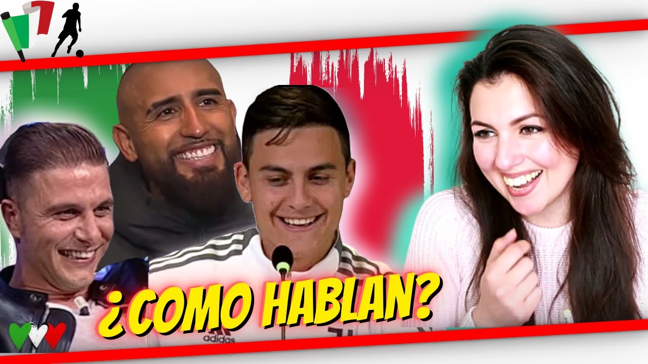⚽ REACCIONANDO al ITALIANO de futbolistas ✔ DYBALA-VIDAL-JOAQUIN-  PEP GUARDIOLA-ODRIOZOLA -BORJA