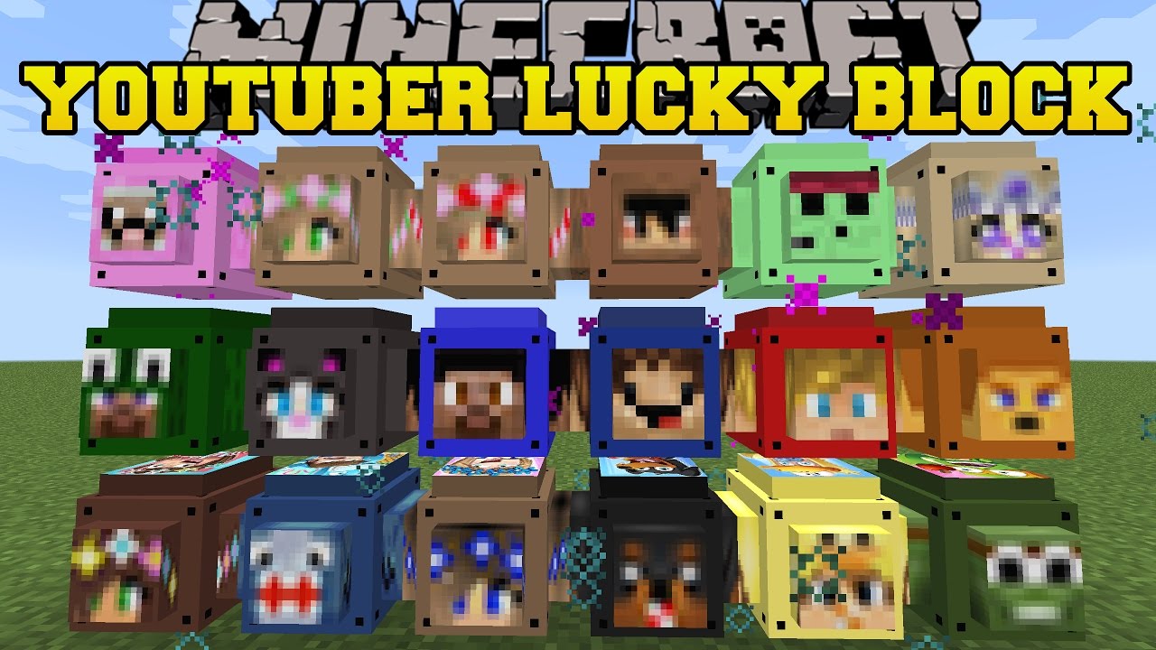 Minecraft: БОЛЬШЕ УДАЧНЫХ БЛОКОВ MINECRAFTER (LITTLE KELLY, LACHLAN, LITTLE LIZZARD И ДРУГИЕ) Мод...