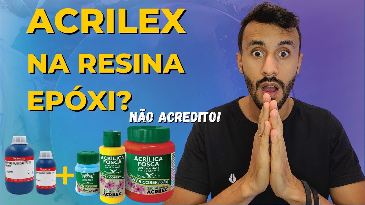 Dá Colorir a Resina Epóxi com Acrilex? Confira!