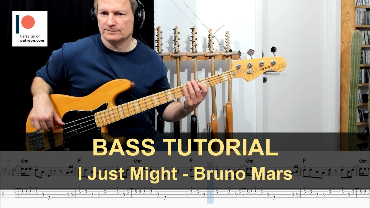 I Just Might - Bruno Mars | Bass Tutorial (Sheet + TABs)