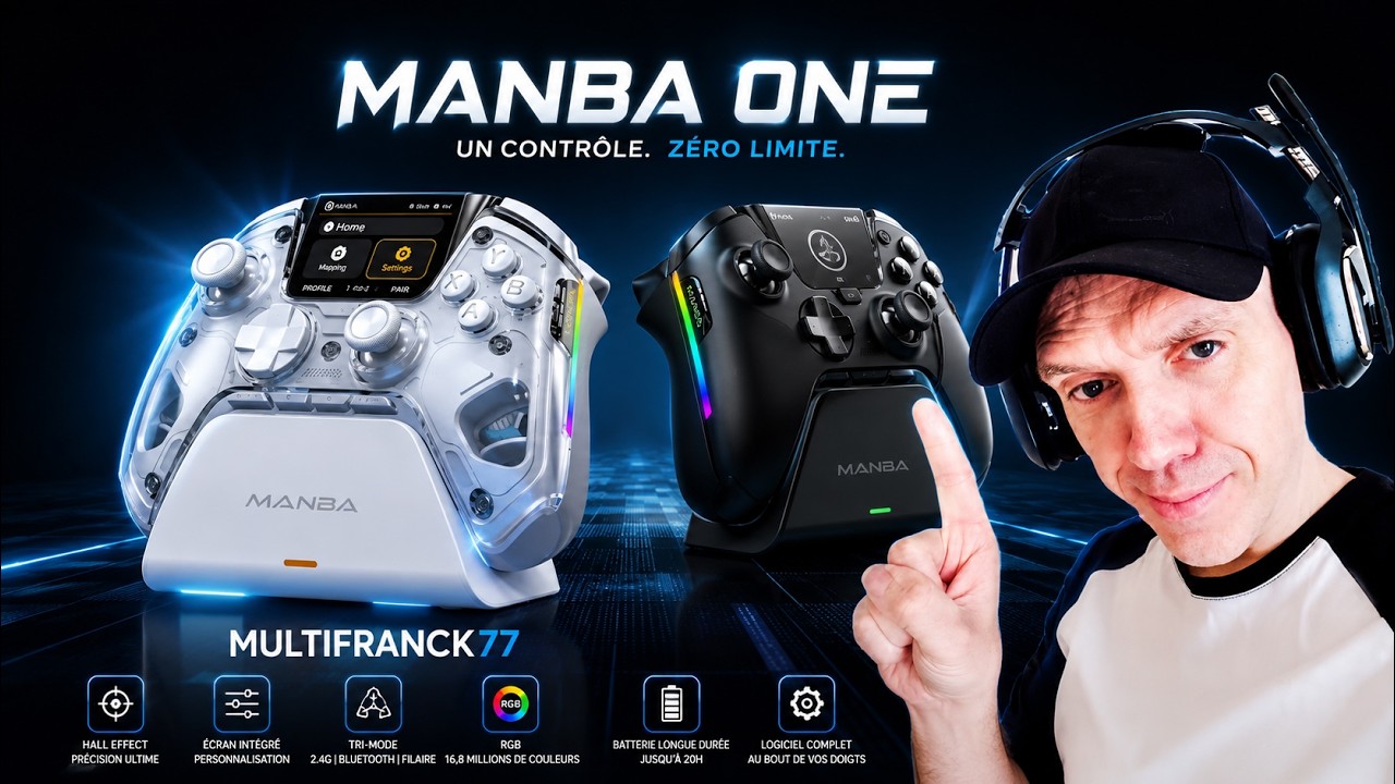 MANBA ONE MANETTE POUR PC / IOS  /SWITCH / ANDROID  UNBOXING.🎮🤔