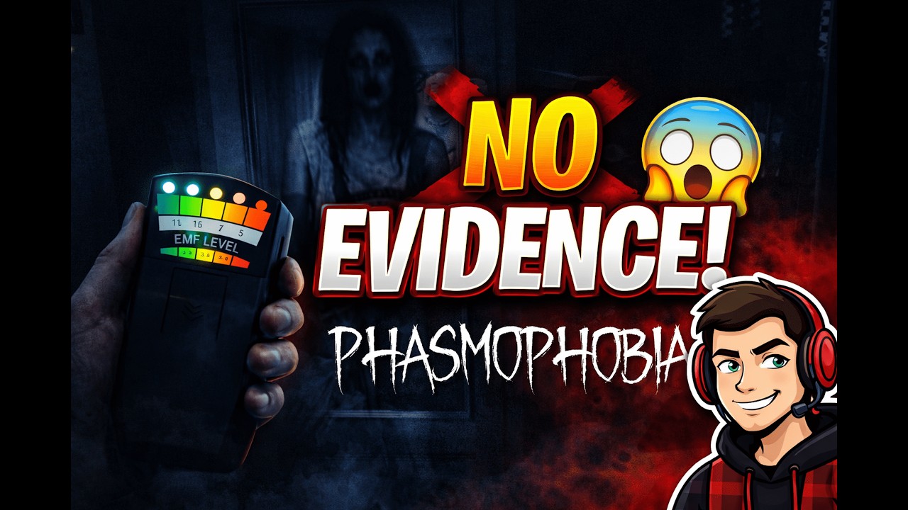 No Evidence Challenge Part 1 in Phasmophobia 😱 | Hardest Ghost Hunt | Unknown Gamer