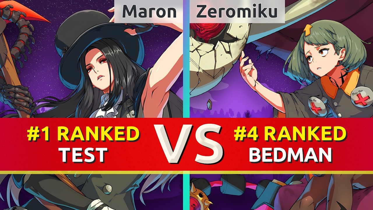 GGST ▰ Maron (#1 Ranked Testament) vs Zeromiku (#4 Ranked Bedman). High Level Gameplay