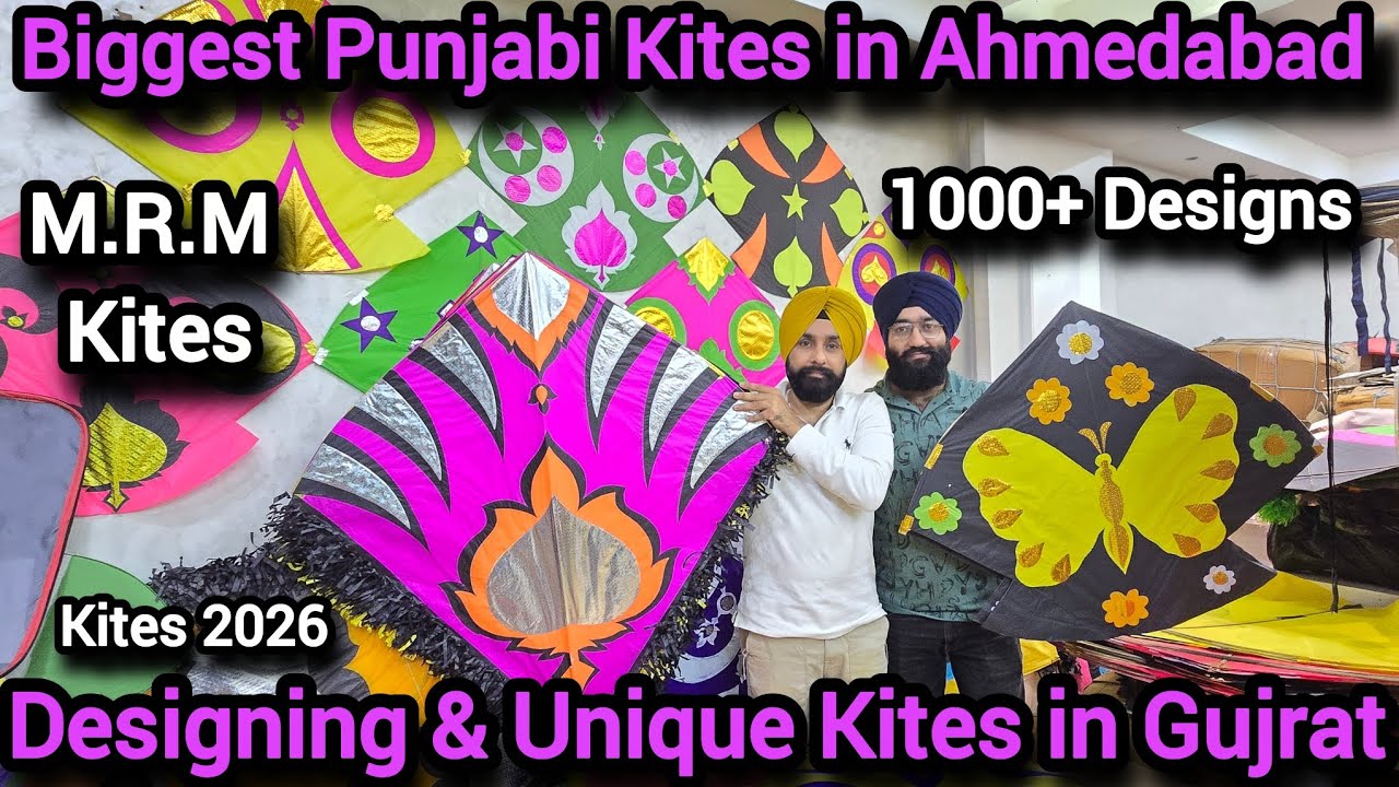 Biggest Punjabi Kites in Ahmedabad 2026 | M.R.M. Kites | Designing Kites in Ahmedabad 2026