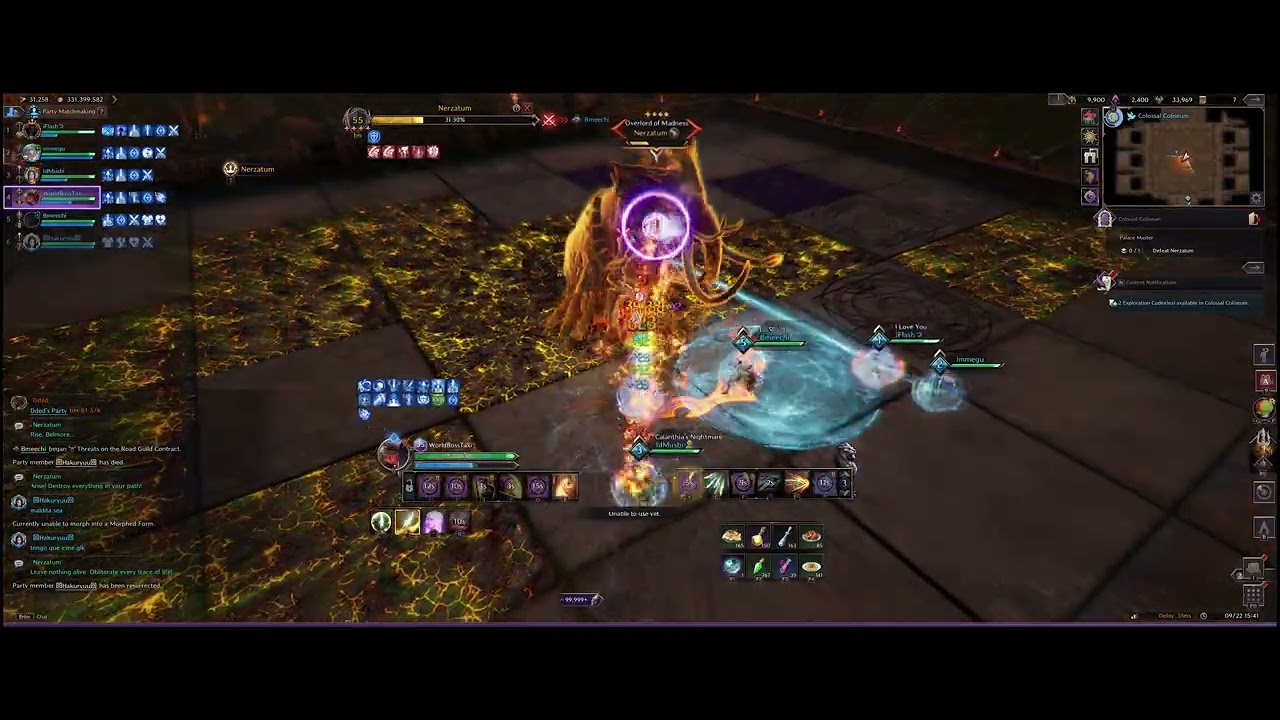Throne and Liberty Colossal Coliseum dps  pov
