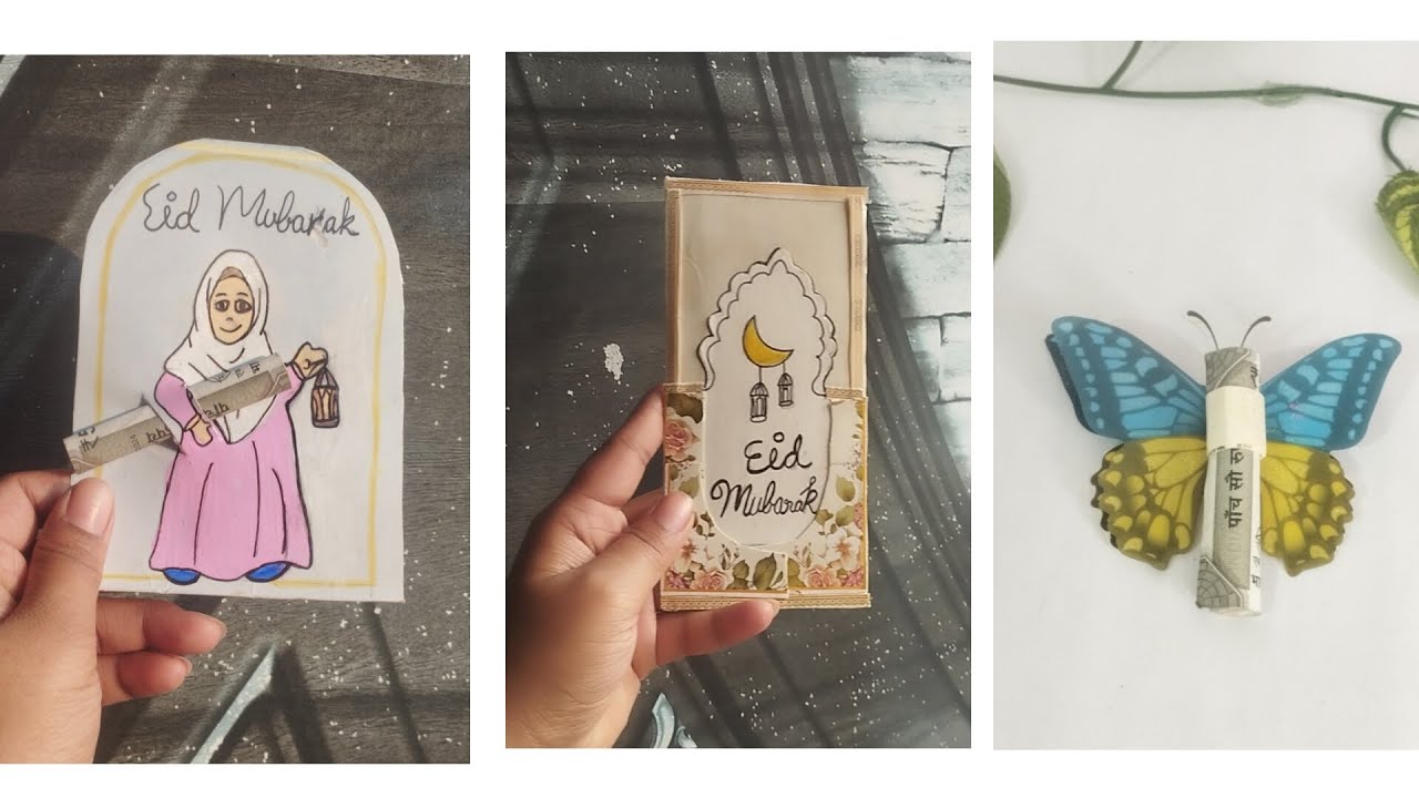DIY 3 easy and cute eidi gift cards..🌙🎁 || Eid special handmade gift ideas 💗 || 