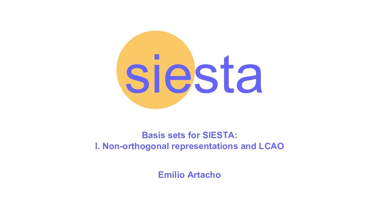 Basis sets for SIESTA: I. Non-orthogonal representations and LCAO