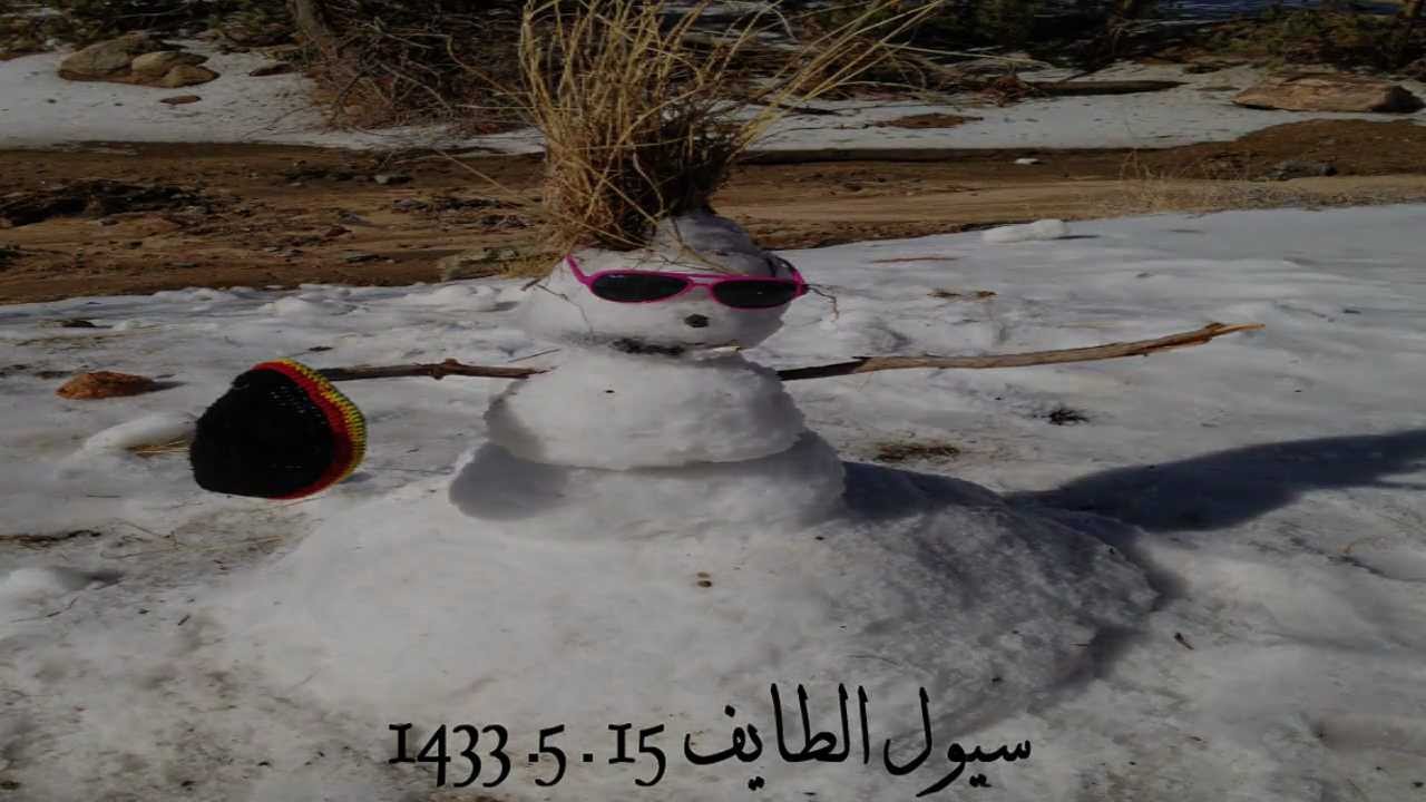 لأول مره ثلوج بالطايف * أجواء باريسيه  2012