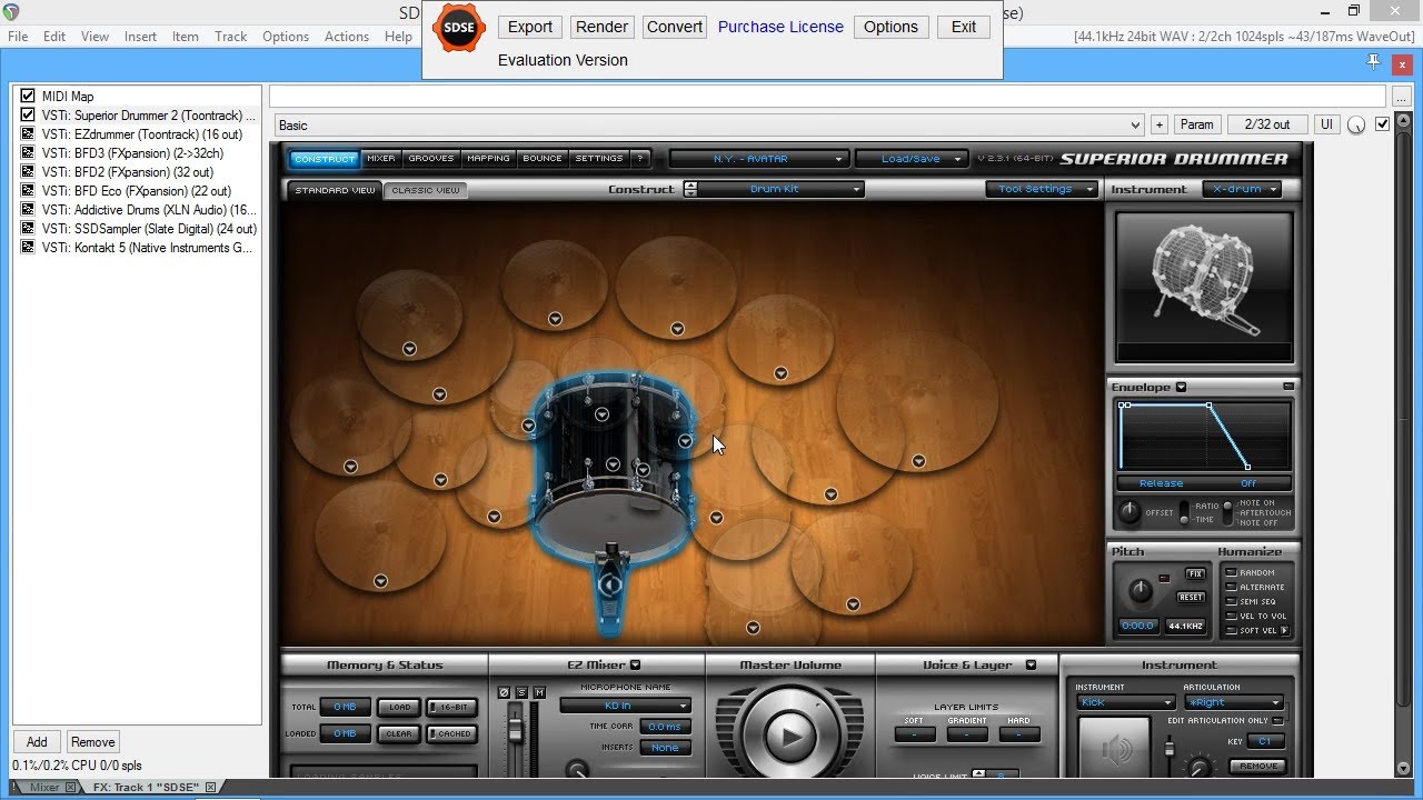 SDSE: export drum VSTs to the 2Box DrumIt Five in 1 click