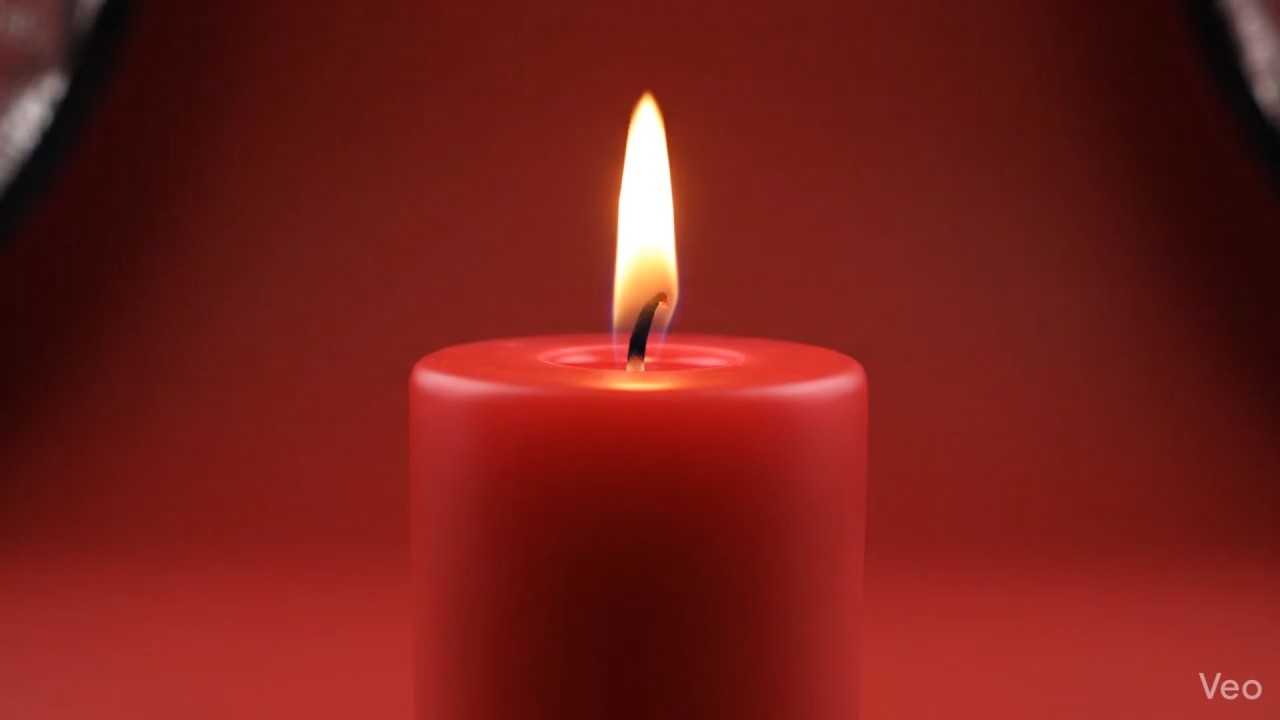 Red Candle – Warm Candlelight for Comfort, Energy & Emotional Focus | 3 Hours