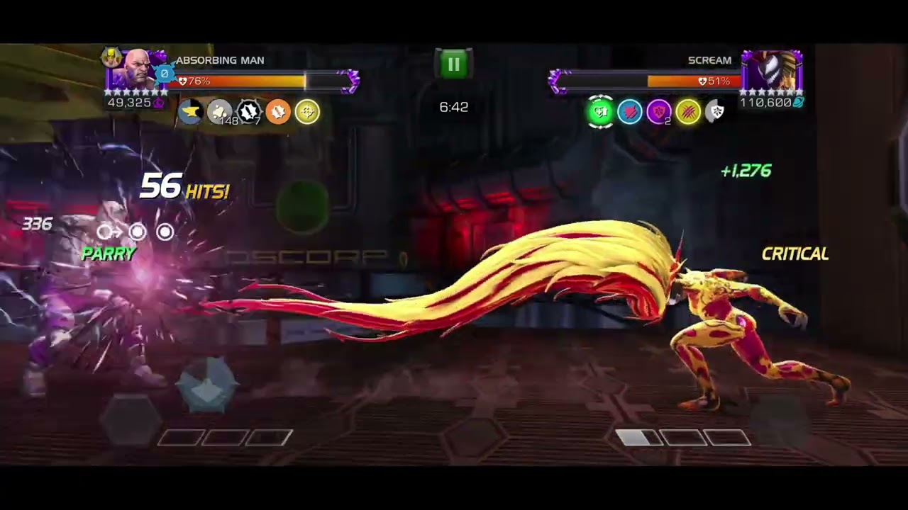 Absorbing Man vs Scream Alliance Rampant Evolution Hard - Marvel Contest of Champions