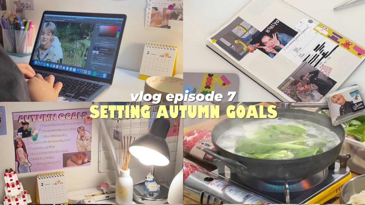 s2 vlog: online school, setting autumn goals and unboxing stationery from ibentoy shop 🍂