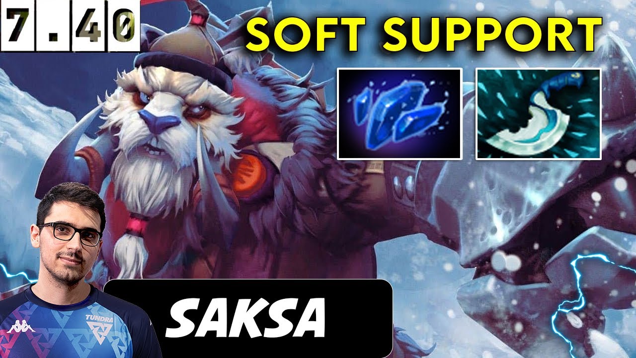 Saksa Tusk Soft Support - Dota 2 Patch 7.40 pro Player Full Gameplay
