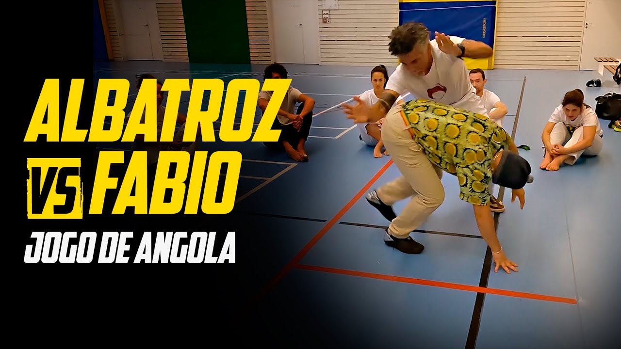 Fabio vs Albatroz - jogo de capoeira angola