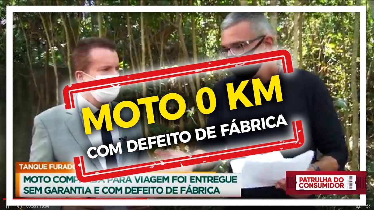 LOJA VENDE MOTO 0 KM COM DEFEITO DE FÁBRICA.