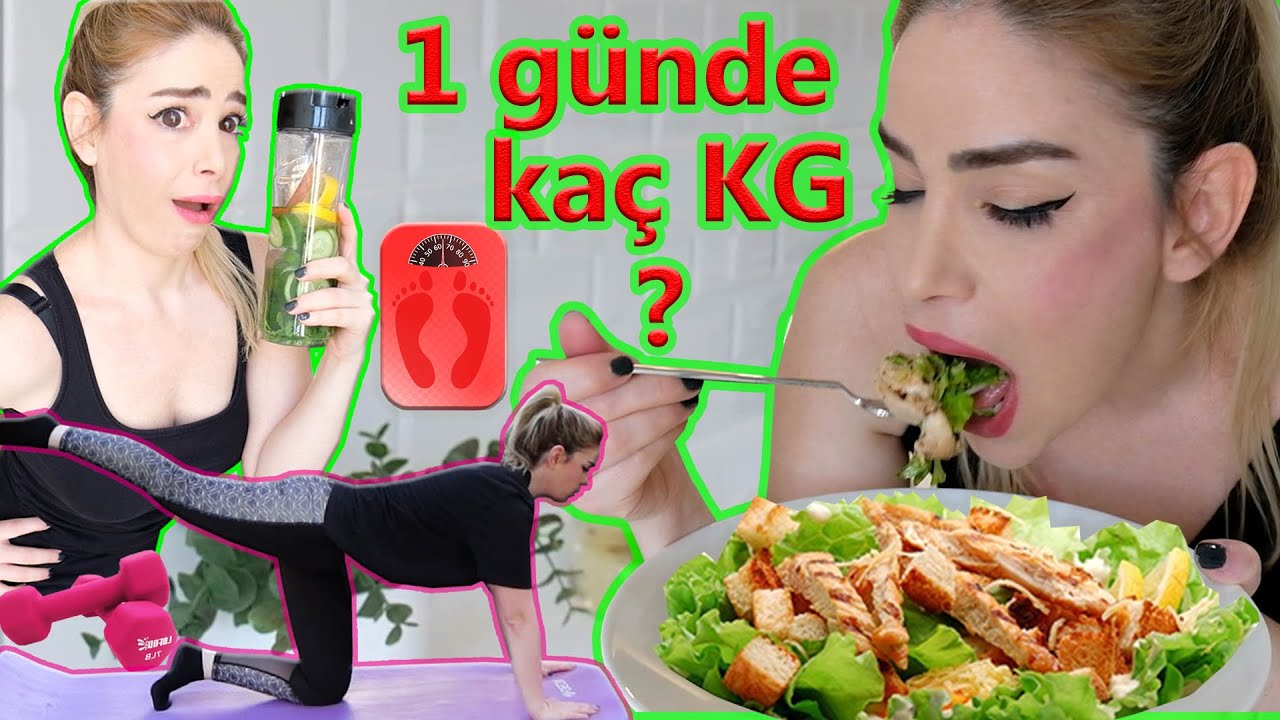 24 SAATTE KA&Ccedil; KİLO VERDİM | DETOX | SPOR | MUKBANG T&Uuml;RK&Ccedil;E
