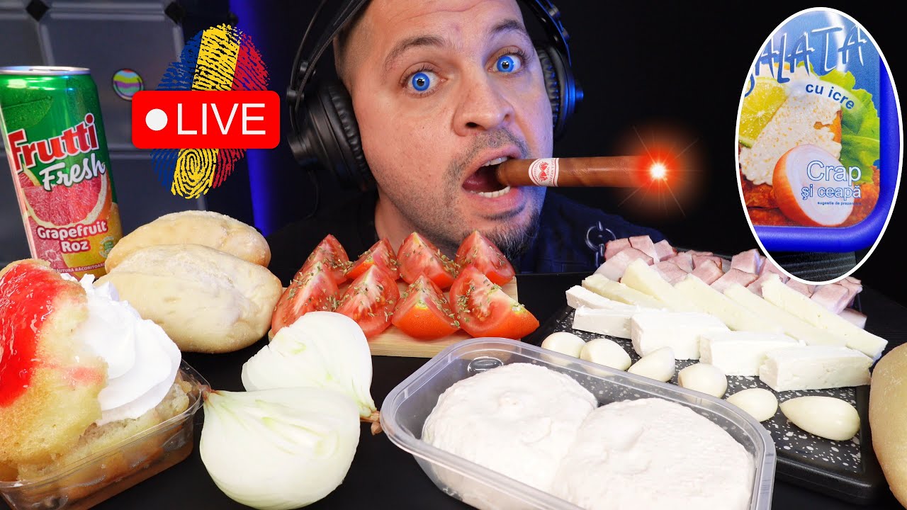 🔴LIVE - MUKBANG Icre De Crap Cu Ceapa - Platou 🇷🇴 ASMR