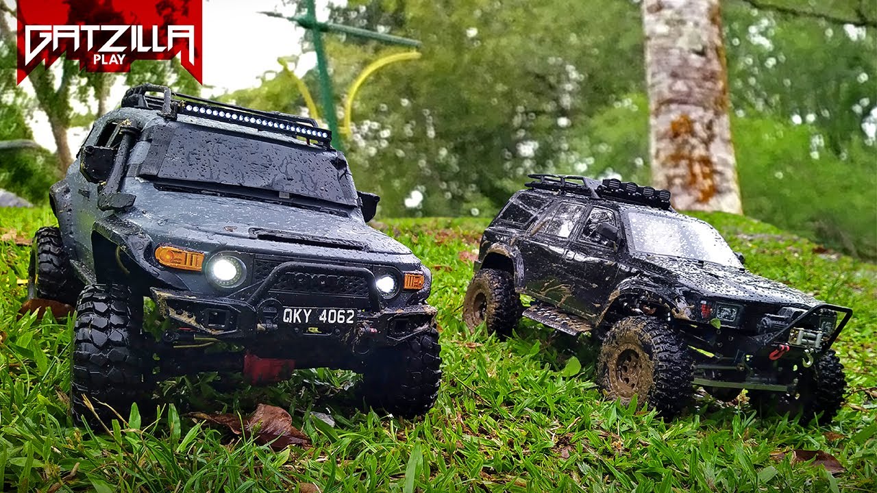 RGT FJ Cruiser EX86120 & 4Runner in Reservoir Park (RGT RC 1/10)