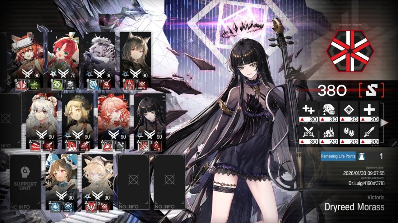 [Arknights] CC Arclight - Dryreed Morass: Max Risk Attempts and Clear