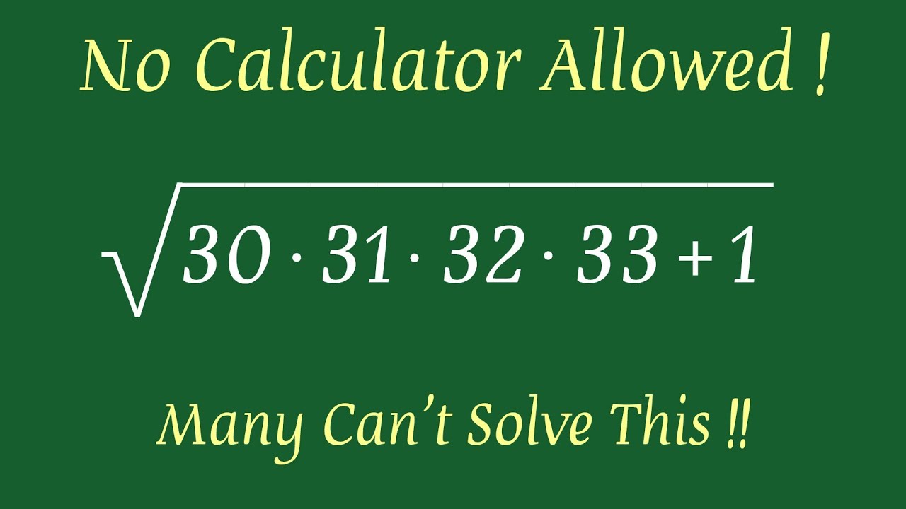 Nice Maths Square Root Question | Maths Olympiad | No Calculator 🛑