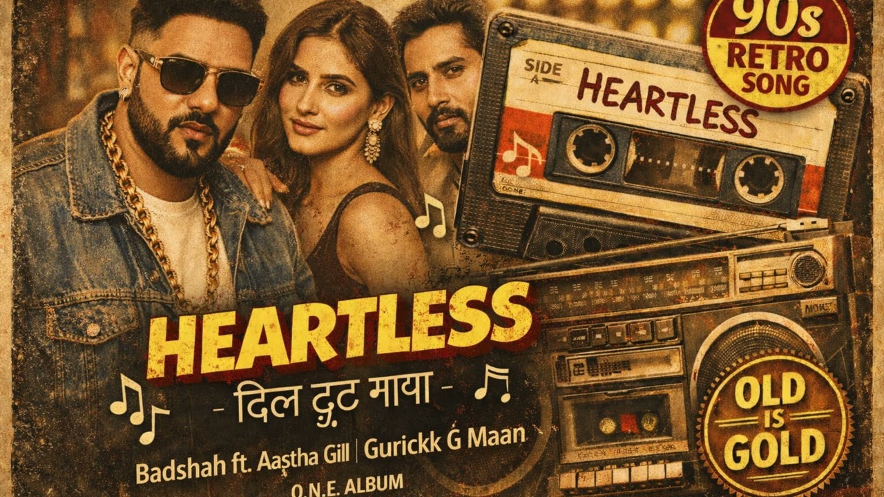 Heartless | 90s Retro Style | Badshah ft. Aastha Gill | O.N.E Album