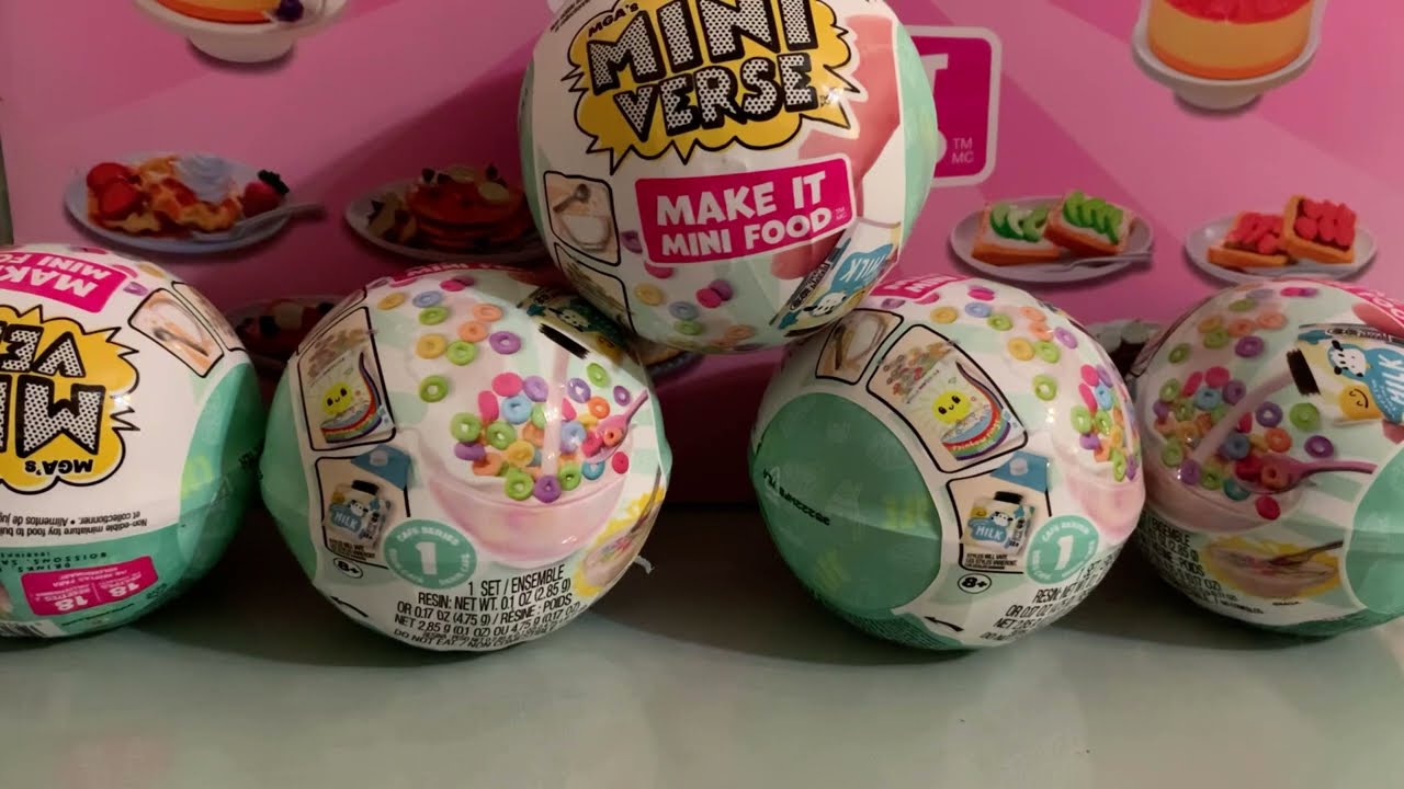 Распаковка 6 серии Mini verse make it mini food cafe!!!