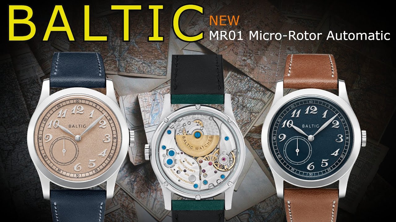 Baltic MR01 Micro-Rotor Automatic Dress Watch - New Baltic Micro rotor Ulltra Thin Dress watch