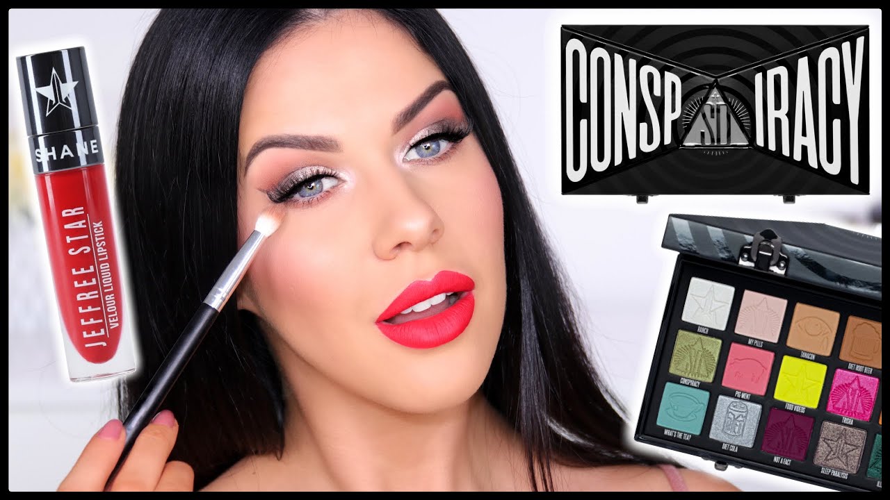 Neutral Glam Makeup Tutorial using the Shane Dawson x Jeffree Star Conspiracy Palette!!