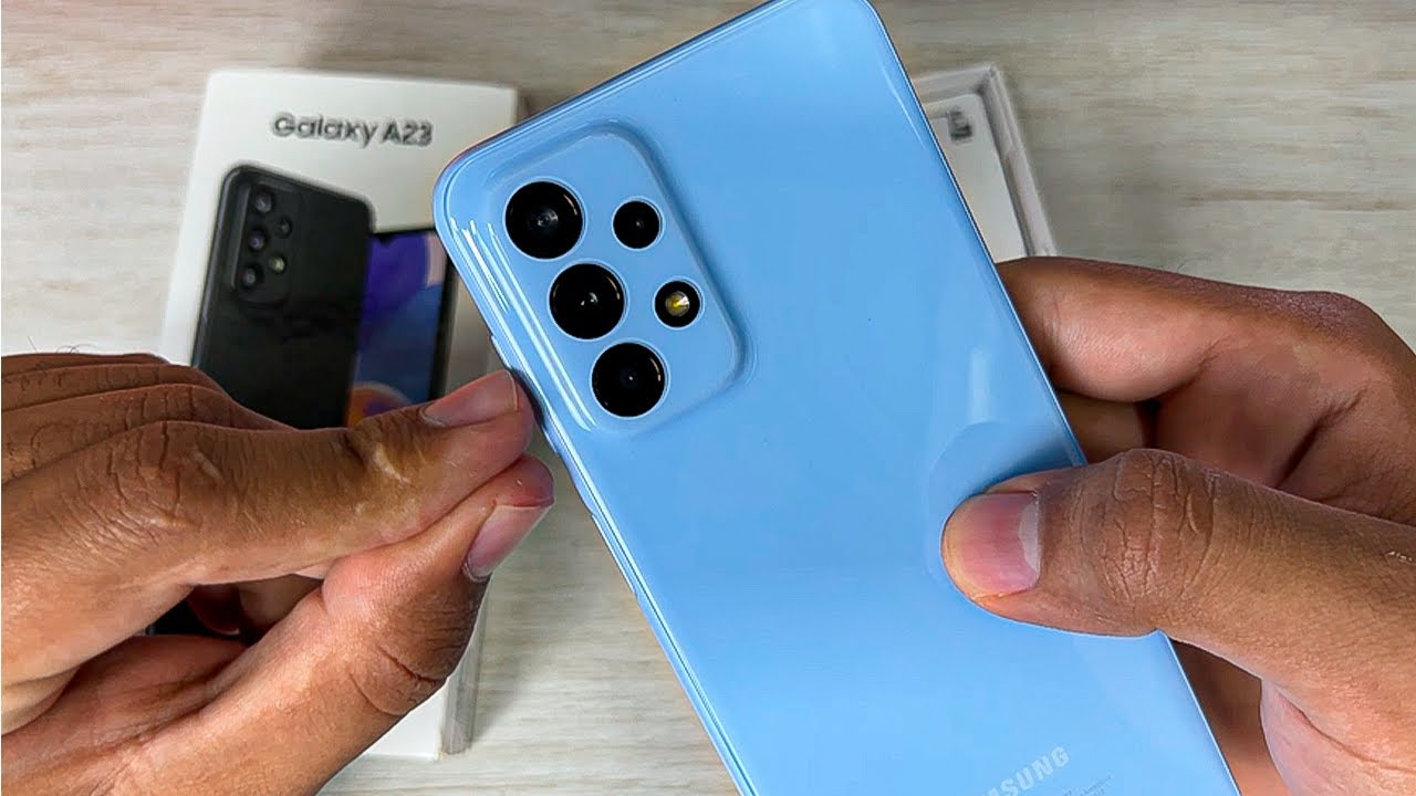 GALAXY A23 AZUL - UNBOXING E PRIMEIRAS IMPRESSÕES DE MAIS UM INTERMEDIÁRIO BÁSICO DA SAMSUNG