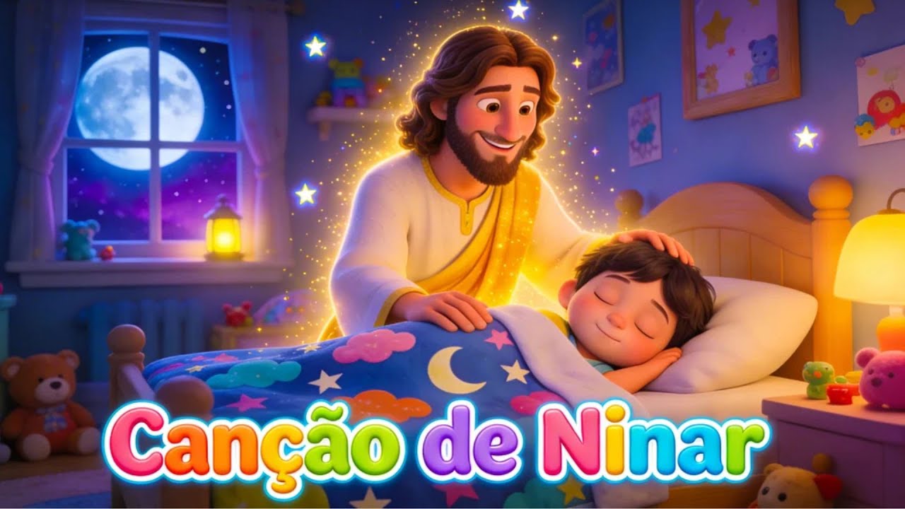 Música de ninar - Hora De Dormir com Jesus - Canção Para o Bebê Dormir ✨🌙
