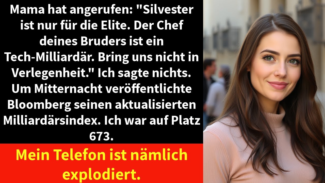 Mama hat angerufen: Silvester ist nur für die Elite. Der Chef deines Bruders ist ein Tech-Milliardär