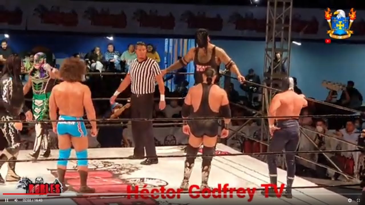 EL GIGANTE,THE BEAST LUCHÓ POR CAMPEONATO PESADO CON BLUE DEMON JR.,PENTA 0 MIEDO, TEXANO Y ...