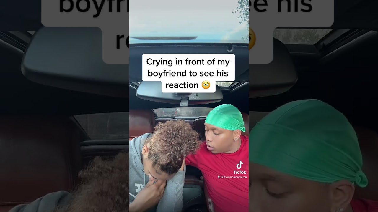 Crying in front of my boyfriend to see his reaction 🥹