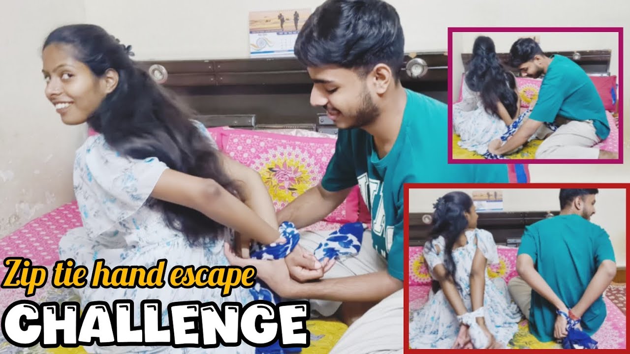 Zip tie hand escape challenge 🥲||vision lassie #ziptie #escape #challenge #requested
