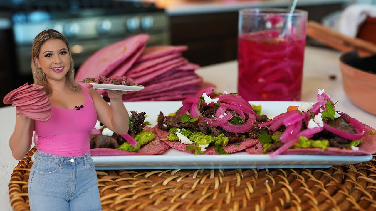 My Perfect PINK TACO Recipe, this will be your NEW and FAVORITE way to enjoy a MEXICAN STREET TACO!
