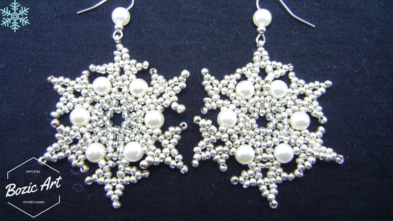 How To Make Snowflake Earrings