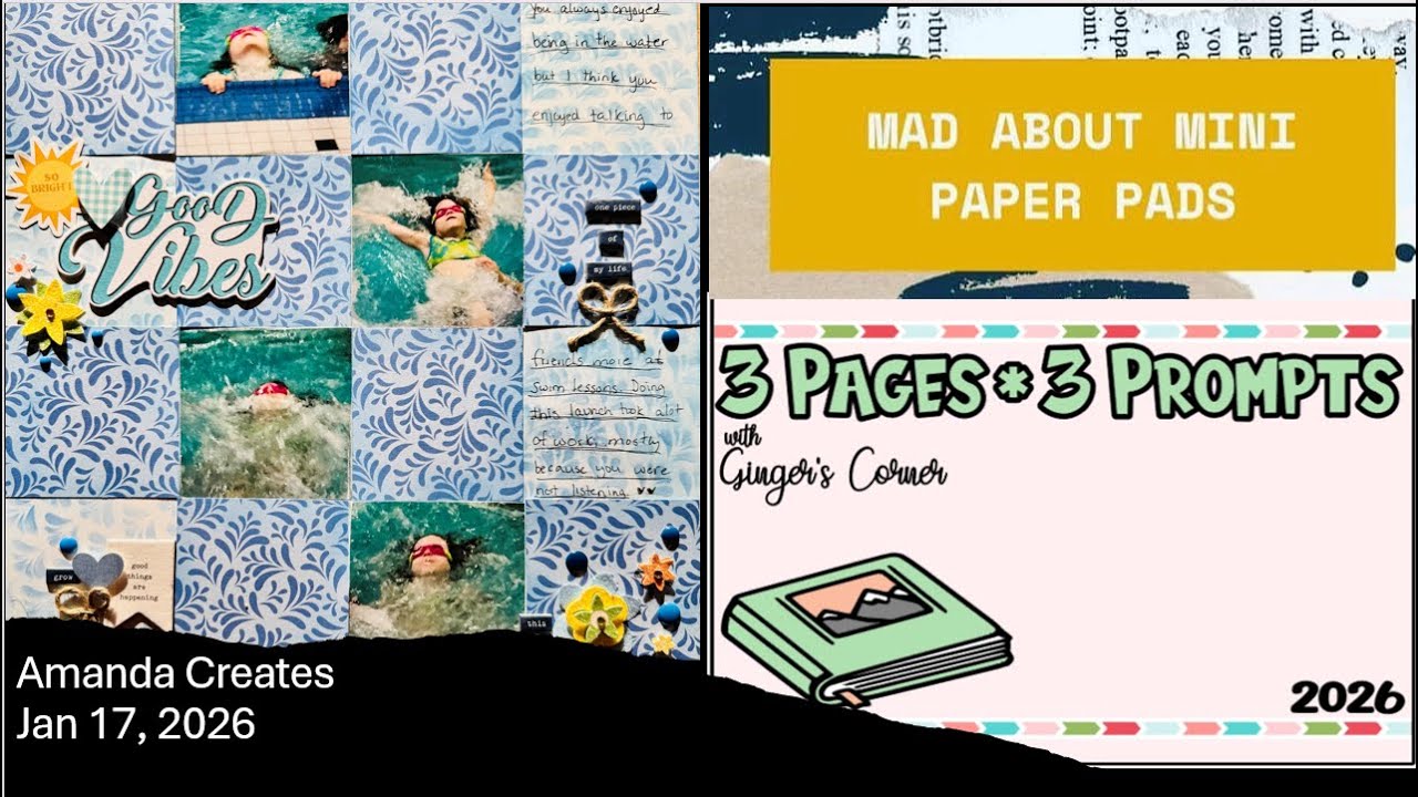 Good Vibes #3Pages3Prompts #MadaboutMiniPaperPadsHop